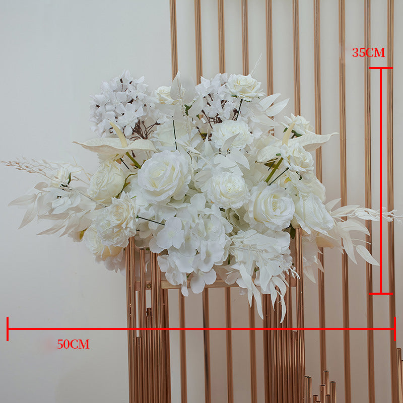 Milky White Flowers, Floral Arch Set, Wedding Arch Backdrop, Including Frame