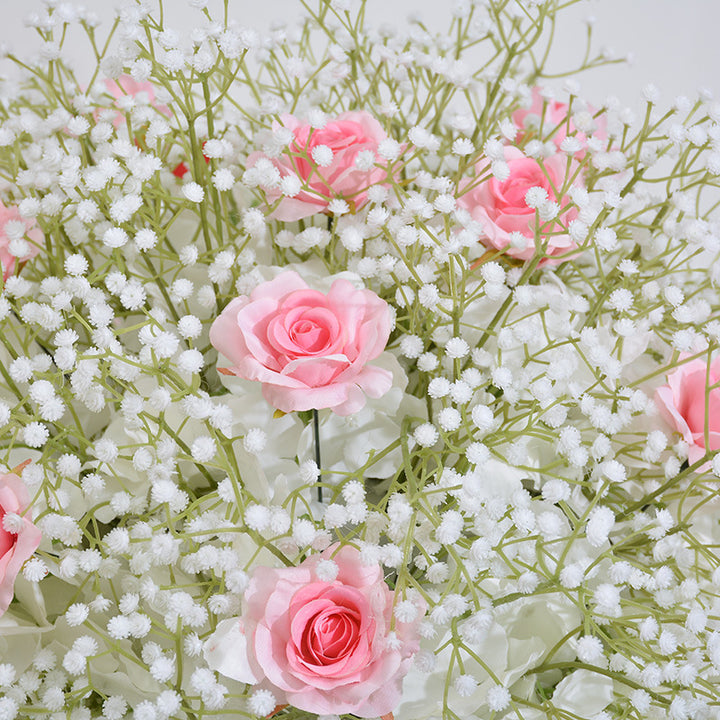 Roses And Gypsophila Wedding Flower Ball