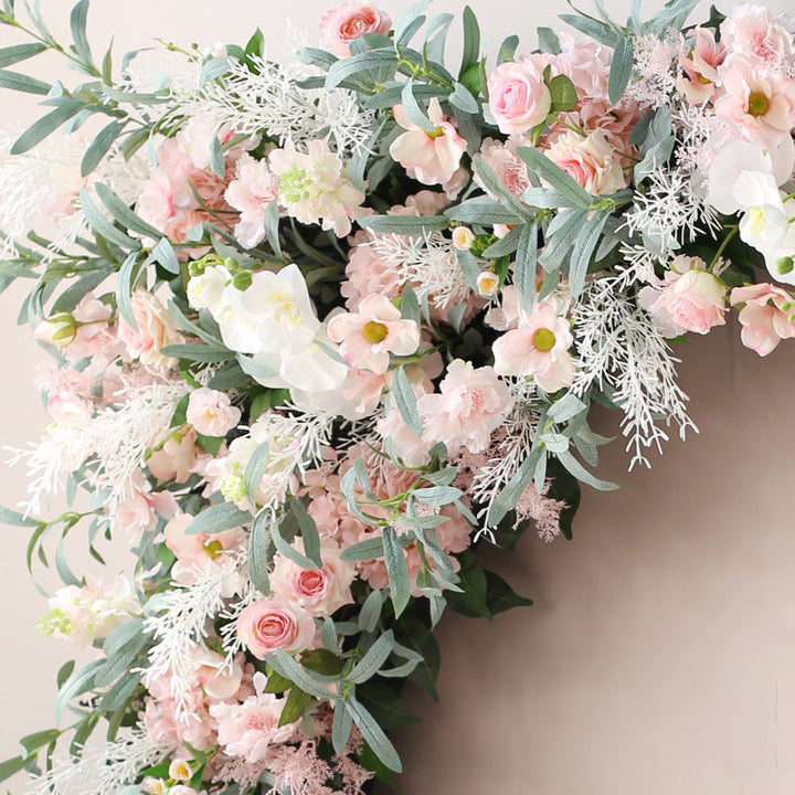Pink Wedding Arch Flowers, Pink Artificial Flowers, Diy Wedding Flowers