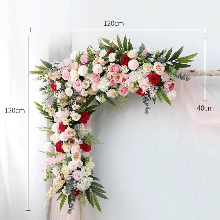 Pink & Red Wedding Flowers, Pink Artificial Flowers, Diy Wedding Flowers