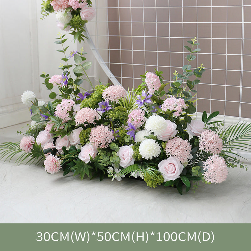 Pink Wedding Arch Flowers, Pink Artificial Flowers, Diy Wedding Flowers
