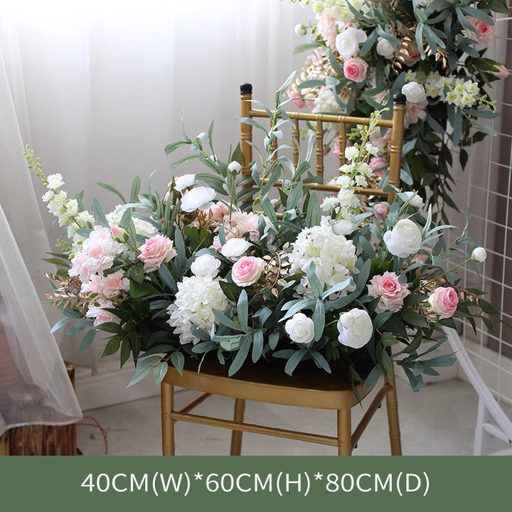 Pink & Green Wedding Arch Flowers, Pink Artificial Flowers, Diy Wedding Flowers