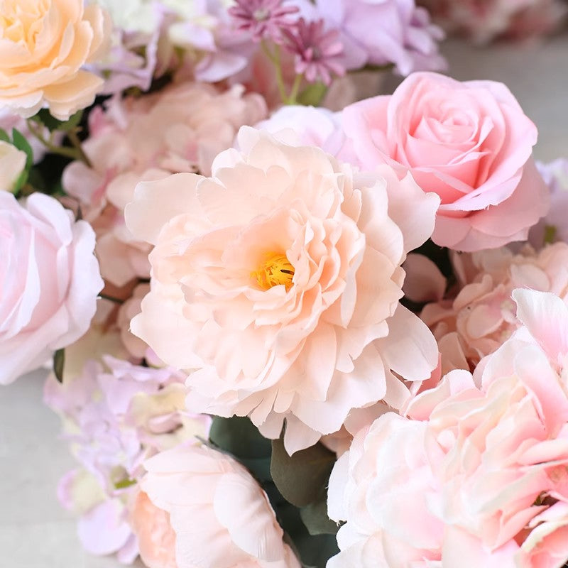 Pink Love Heart Shape, Pink Artificial Flowers, Diy Wedding Flowers