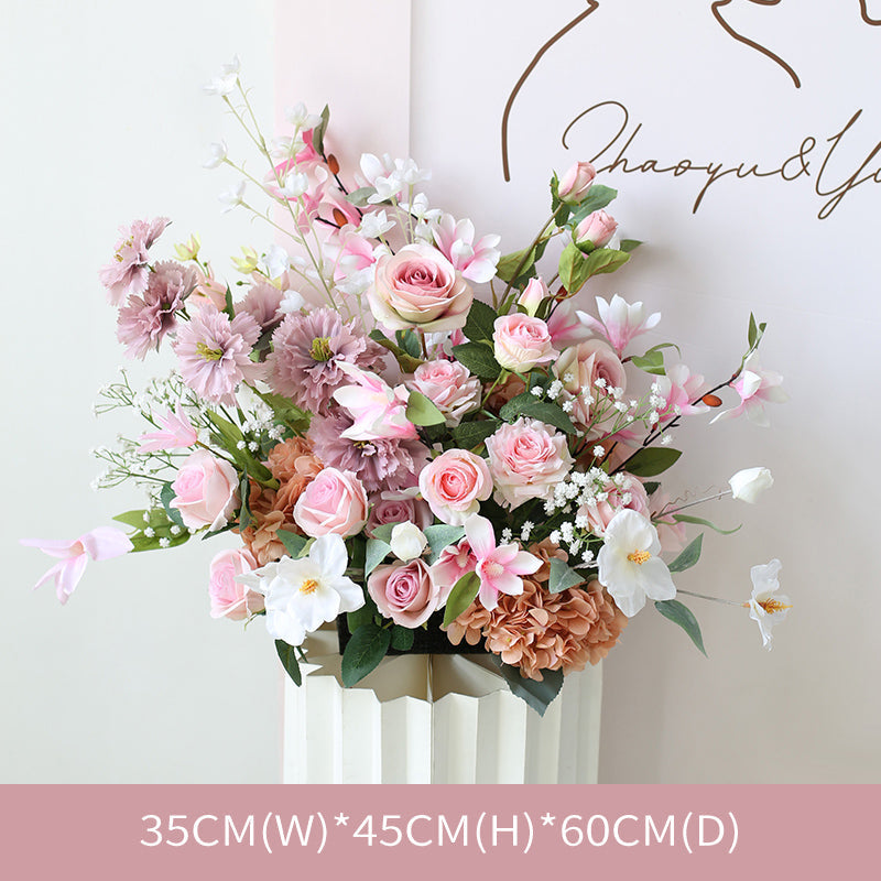 Pink Artificial Flower Arrangements, Pink Artificial Flowers, Diy Wedding Flowers