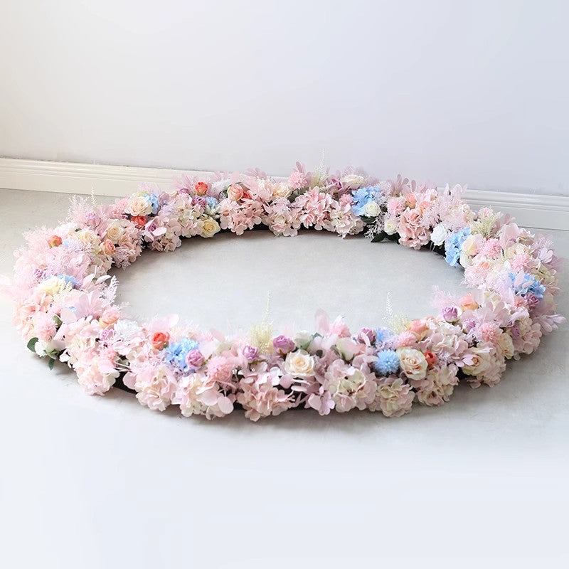 Love Circle Flowers, Pink Artificial Flowers, Diy Wedding Flowers