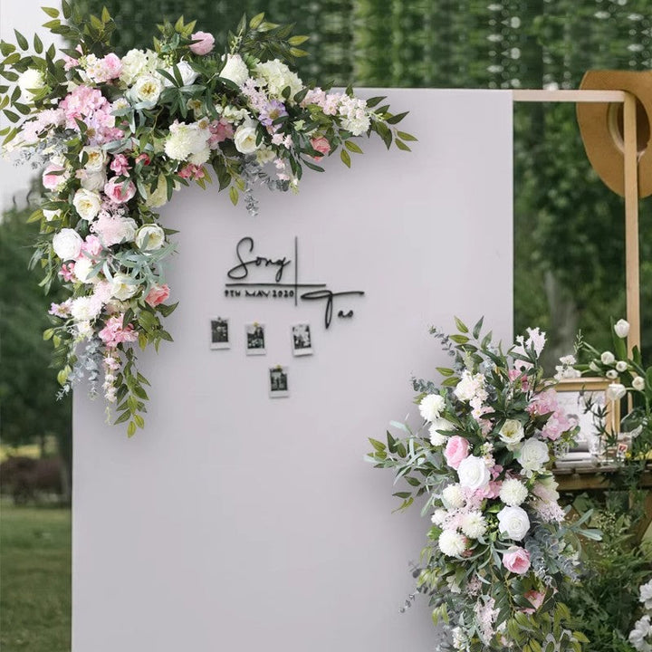 Pink & Green Wedding Decoration, Pink Artificial Flowers, Diy Wedding Flowers