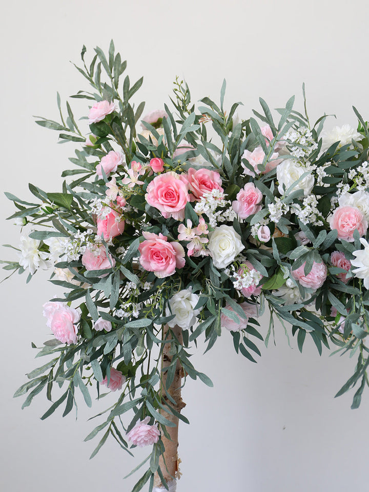 Faux Rose Wedding Decoration, Pink Artificial Flowers, Diy Wedding Flowers