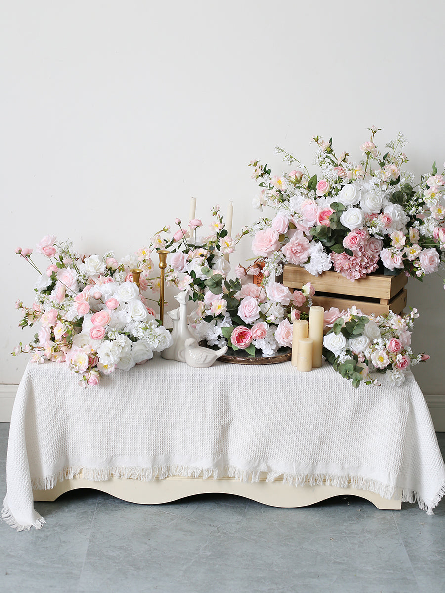 Wedding Table Arrangements, Pink Artificial Flowers, Diy Wedding Flowers