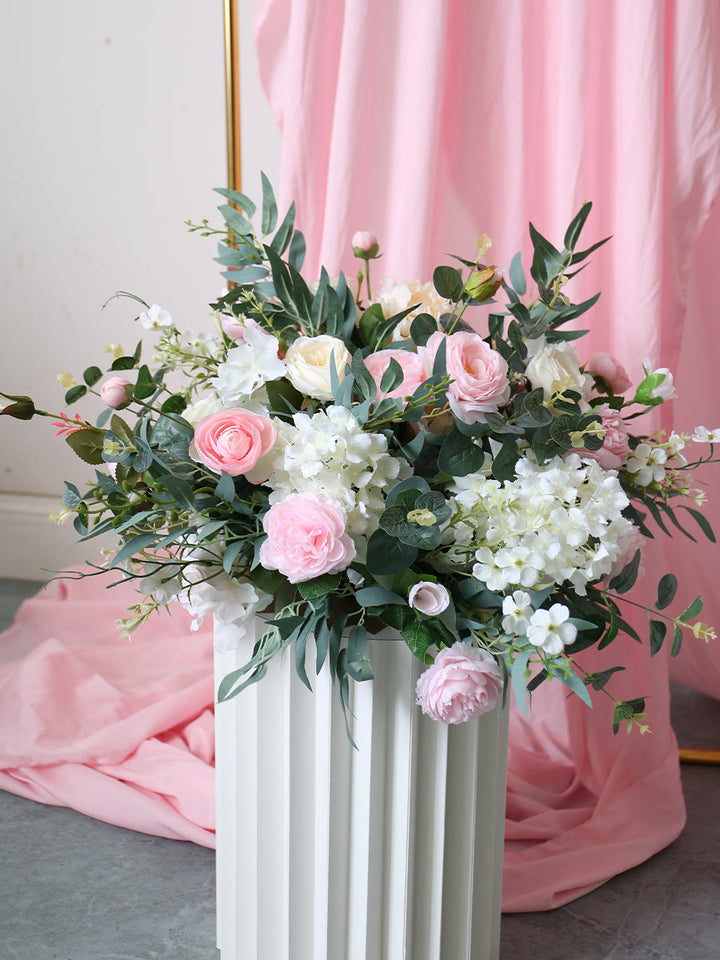 Pink & Green Wedding Flowers Ball, Pink Artificial Flowers, Diy Wedding Flowers