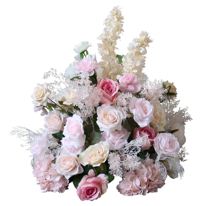Pink & Beige Flowers Ball, Pink Artificial Flowers, Diy Wedding Flowers