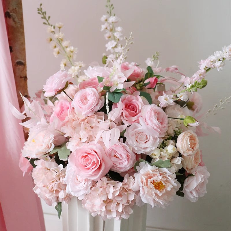 Pink Wedding Flowers Arrangement, Pink Artificial Flowers, Diy Wedding Flowers