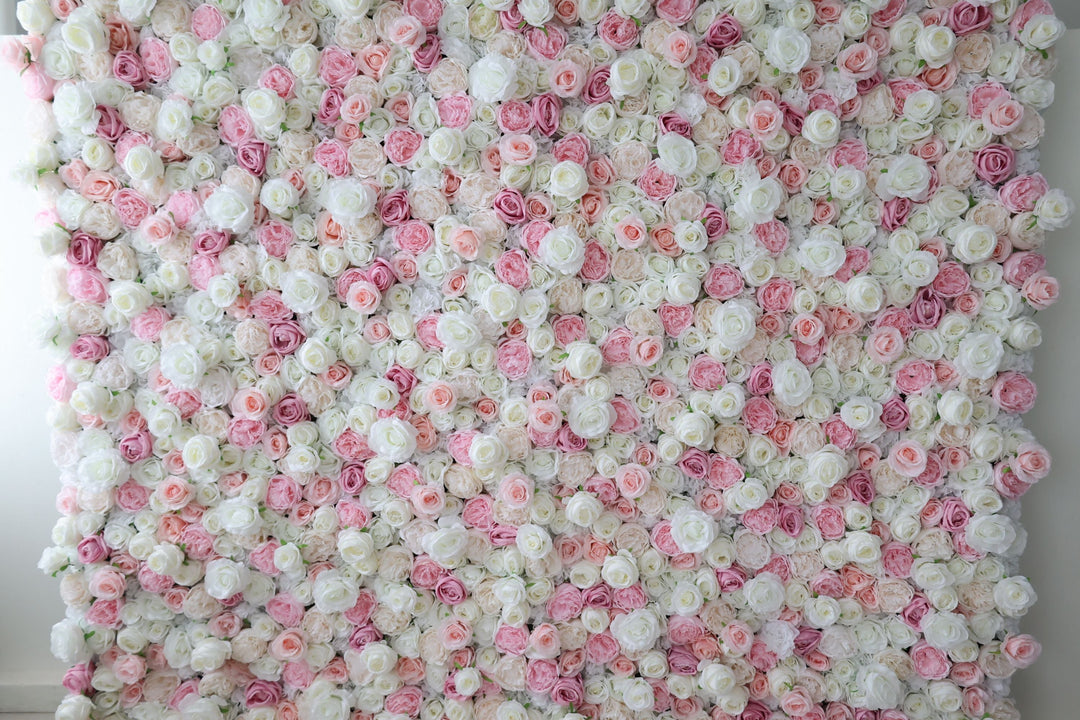 Pink And White Roses And Peonies, Artificial Flower Wall, Wedding Party Backdrop