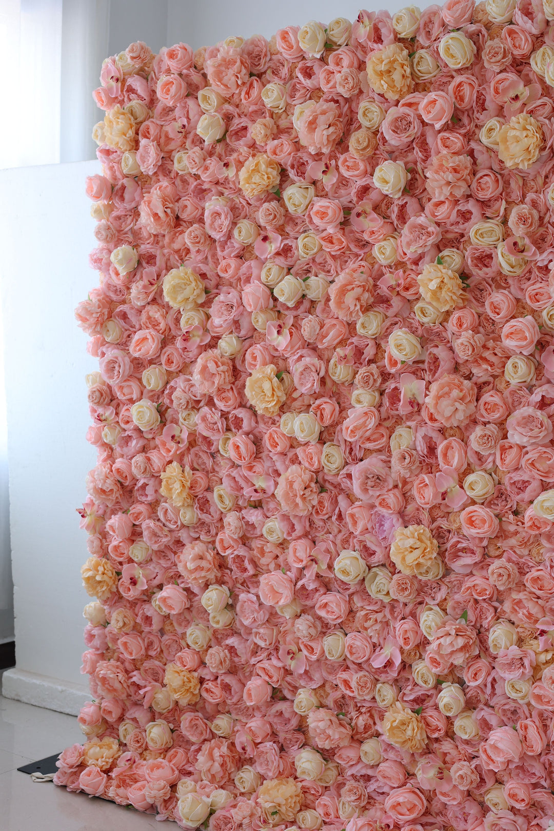 Pink Roses And Peonies, Artificial Flower Wall, Wedding Party Backdrop