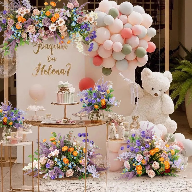 Purple Wedding Style, Purple Artificial Flowers, Diy Wedding Flowers