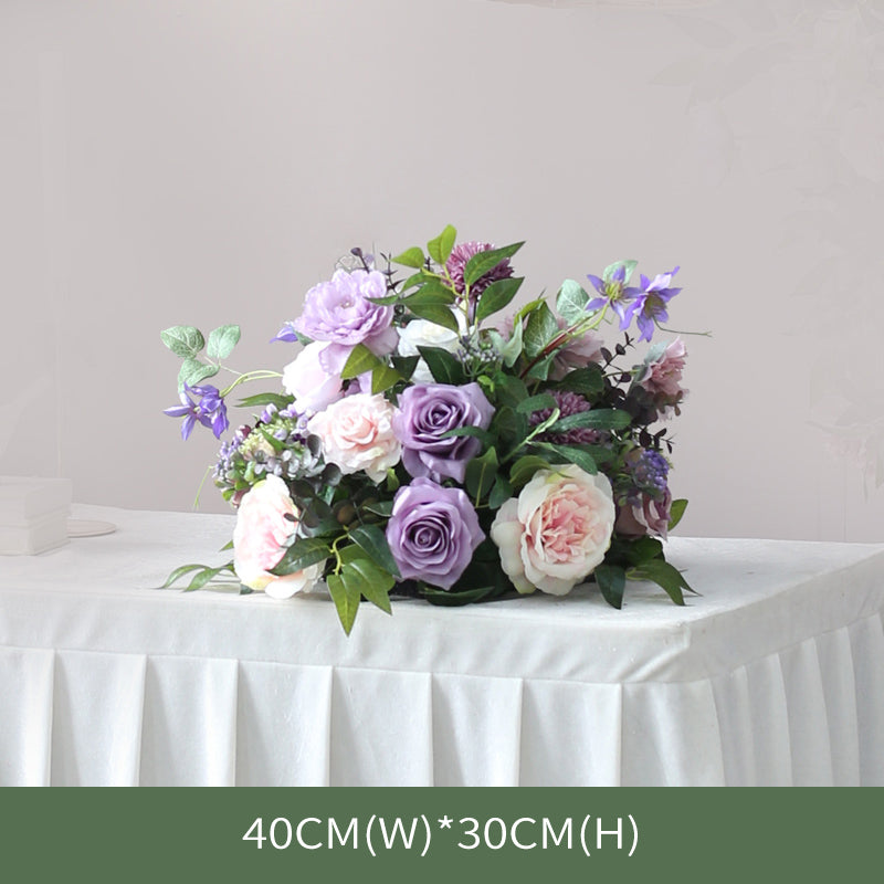 Purple Forest Wedding Style, Purple Artificial Wedding Arch Flowers, Diy Wedding Flowers