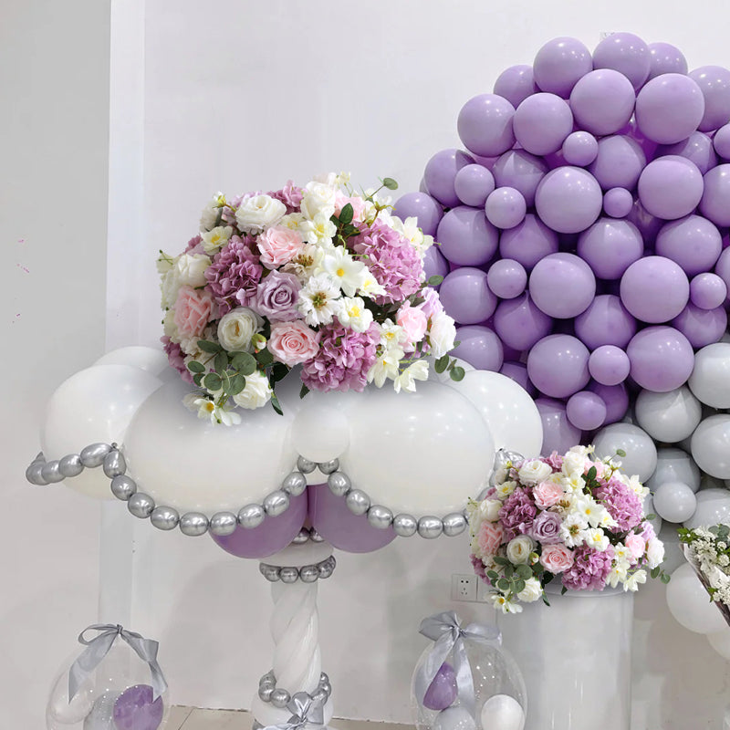 Purple Wedding Style, Flower Ball, Purple Artificial Flowers, Diy Wedding Flowers