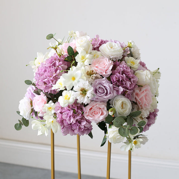 Purple Wedding Style, Flower Ball, Purple Artificial Flowers, Diy Wedding Flowers