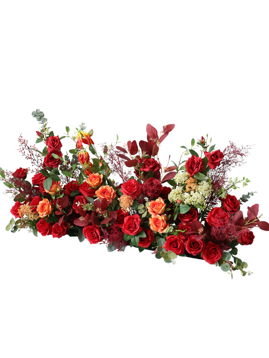 Red Rose Wedding Arch Decoration, Red Artificial Flowers, Diy Wedding Flowers