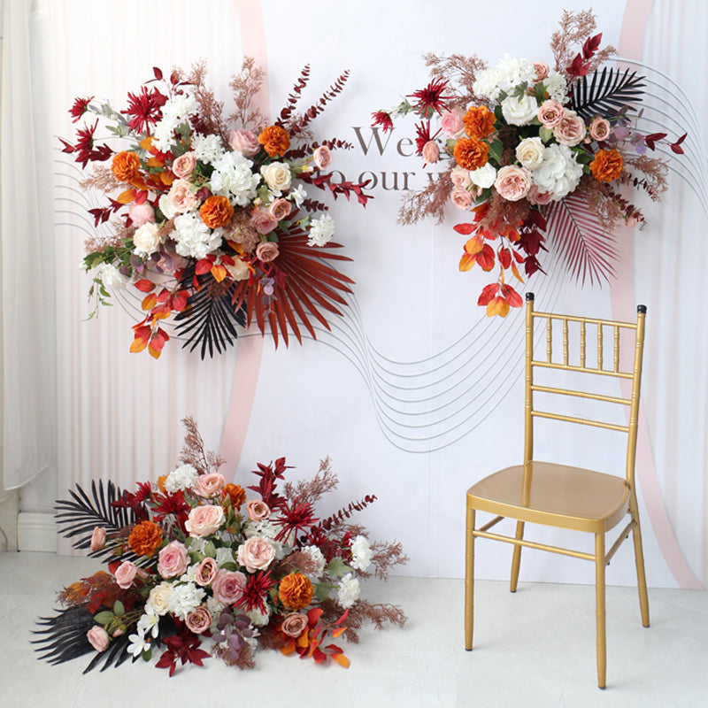 Red Wedding Flowers Decoration, Red Artificial Flowers, Diy Wedding Flowers