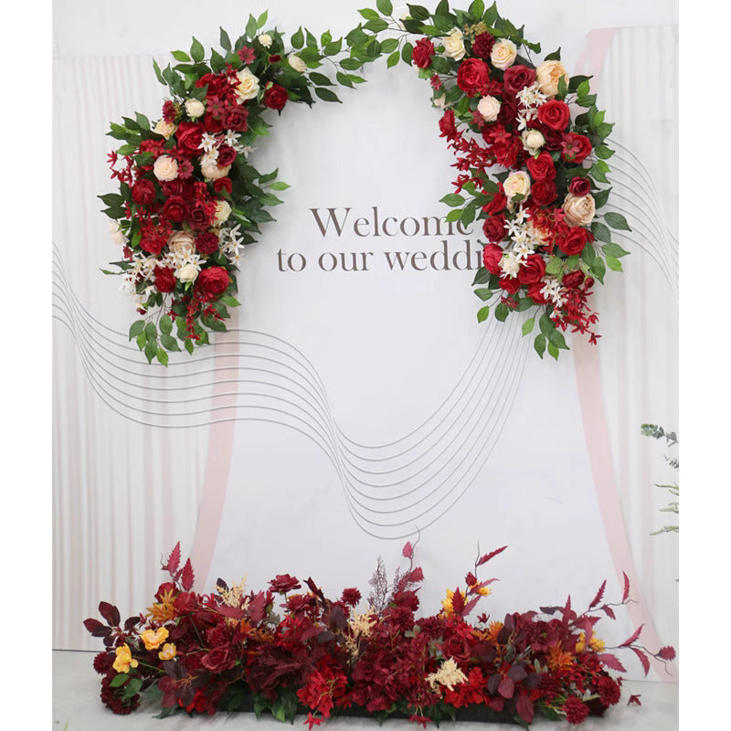 Business Shop & Wedding Style, Red Artificial Flowers, Diy Wedding Flowers