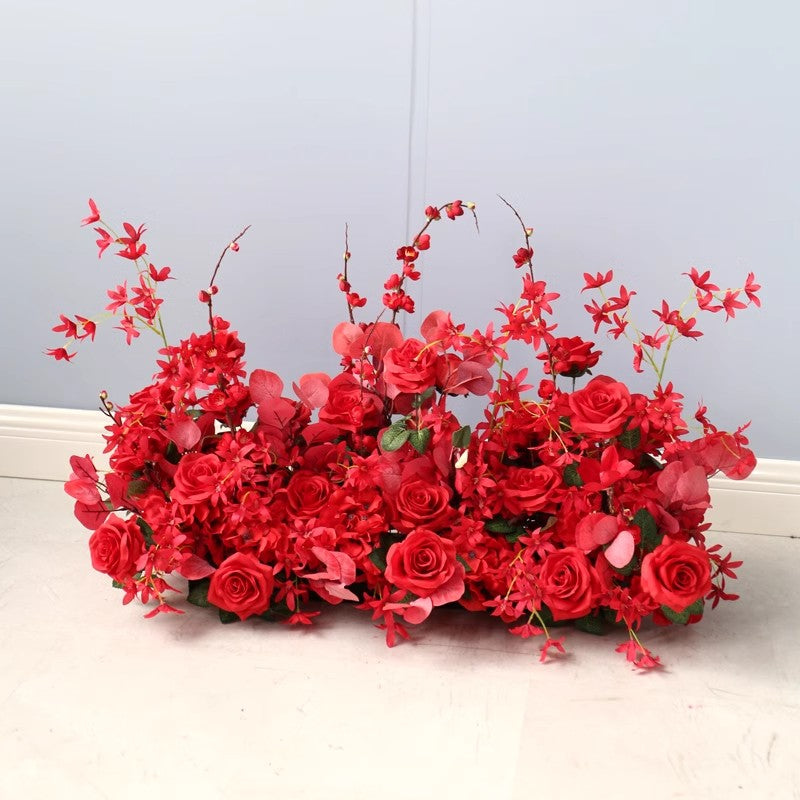 Red Wedding Flowers, Red Artificial Flowers, Diy Wedding Flowers