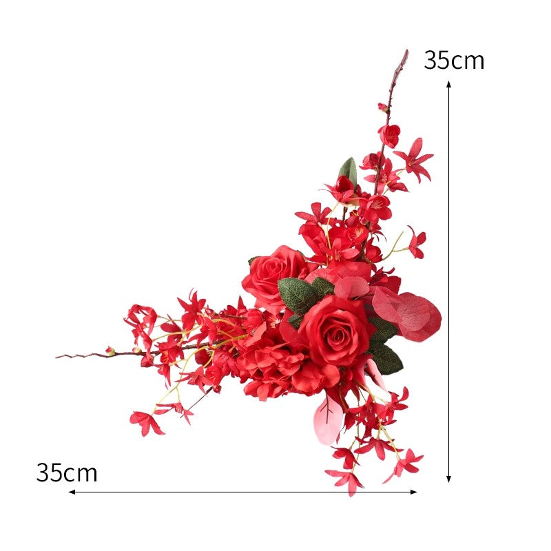Red Wedding Flowers, Red Artificial Flowers, Diy Wedding Flowers