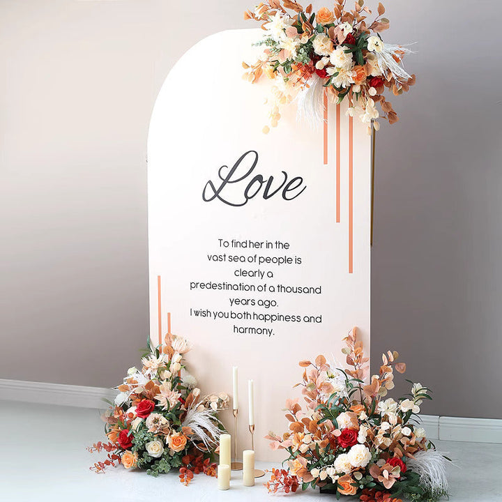 Backdrop Decoration, Retro Wedding Style, Retro Artificial Flowers, Diy Wedding Flowers