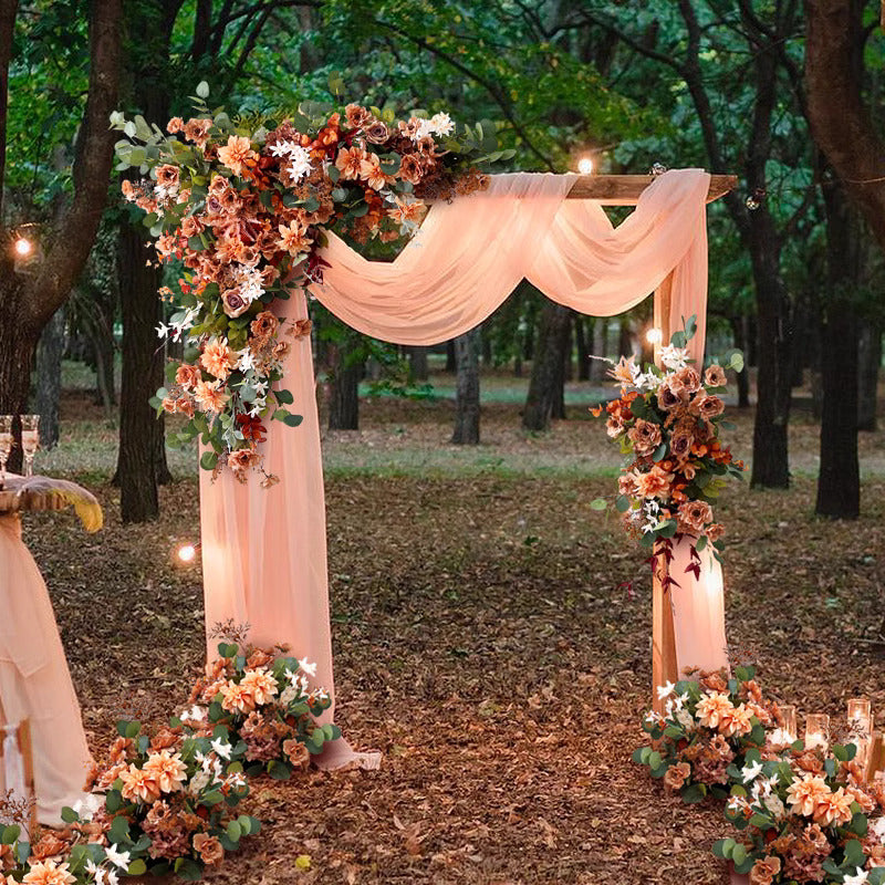 Background Stage Decoration Flowers, Retro Wedding Style, Diy Wedding Arch Flowers