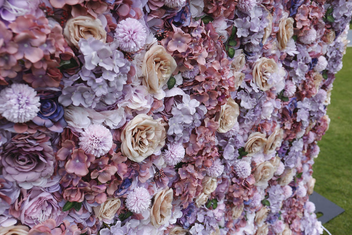 Rose And Hydrangea, Artificial Flower Wall, Wedding Party Backdrop