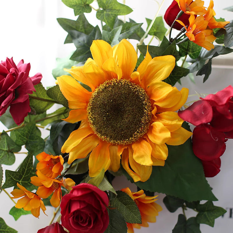 Sunflower Arrangement For Signage,Floral Arrangement For Signage, Wedding Welcome Signag