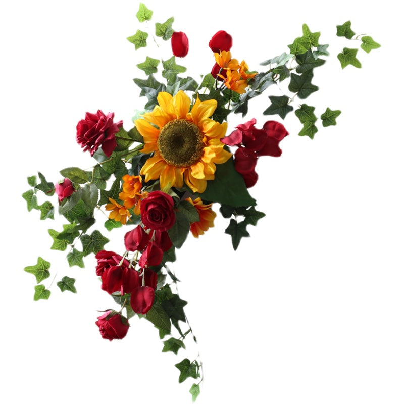 Sunflower Arrangement For Signage,Floral Arrangement For Signage, Wedding Welcome Signag