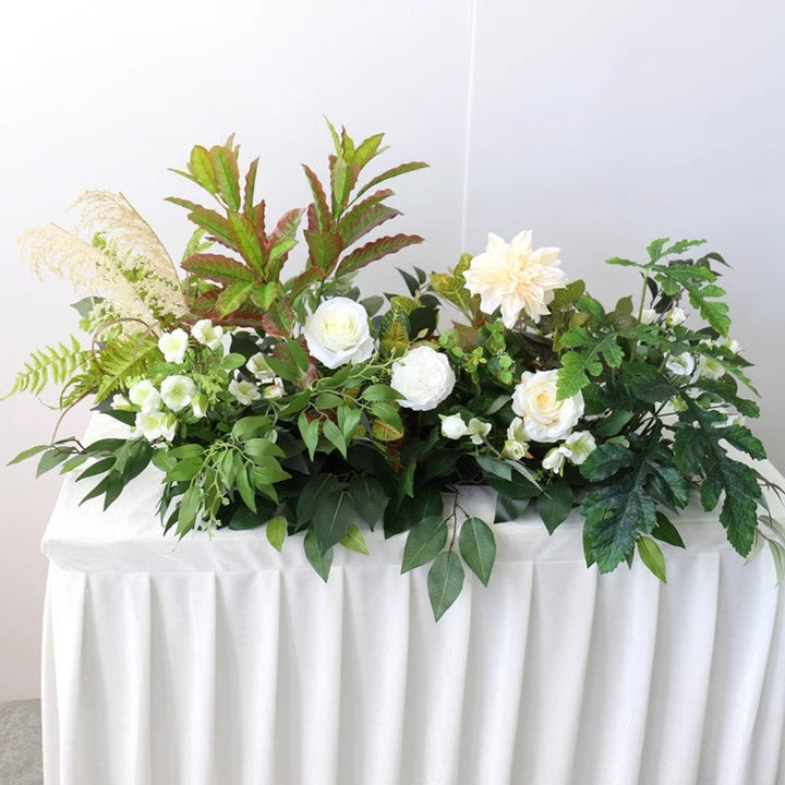 Wedding & Party Arrangement, White Artificial Flowers, Diy Wedding Flowers