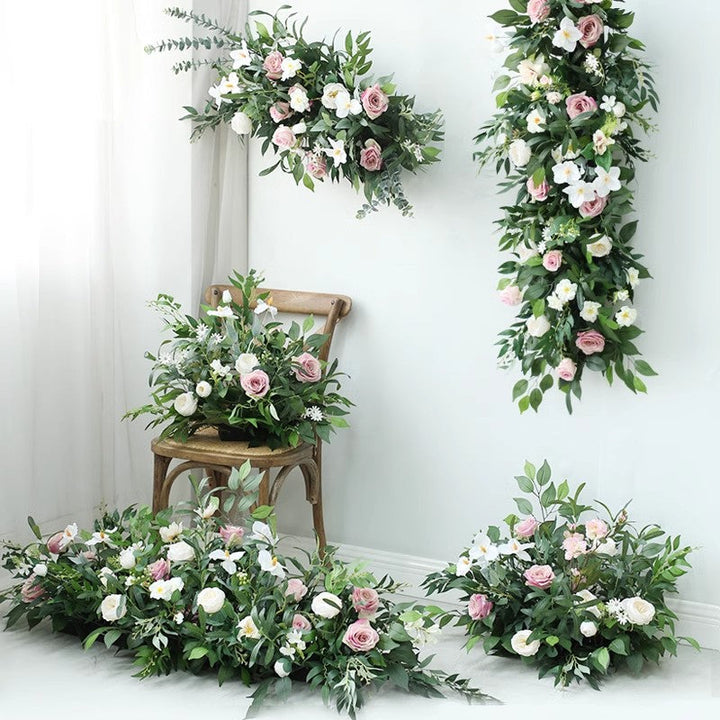 Forest Garden Wedding Style, White Artificial Flowers, Diy Wedding Flowers