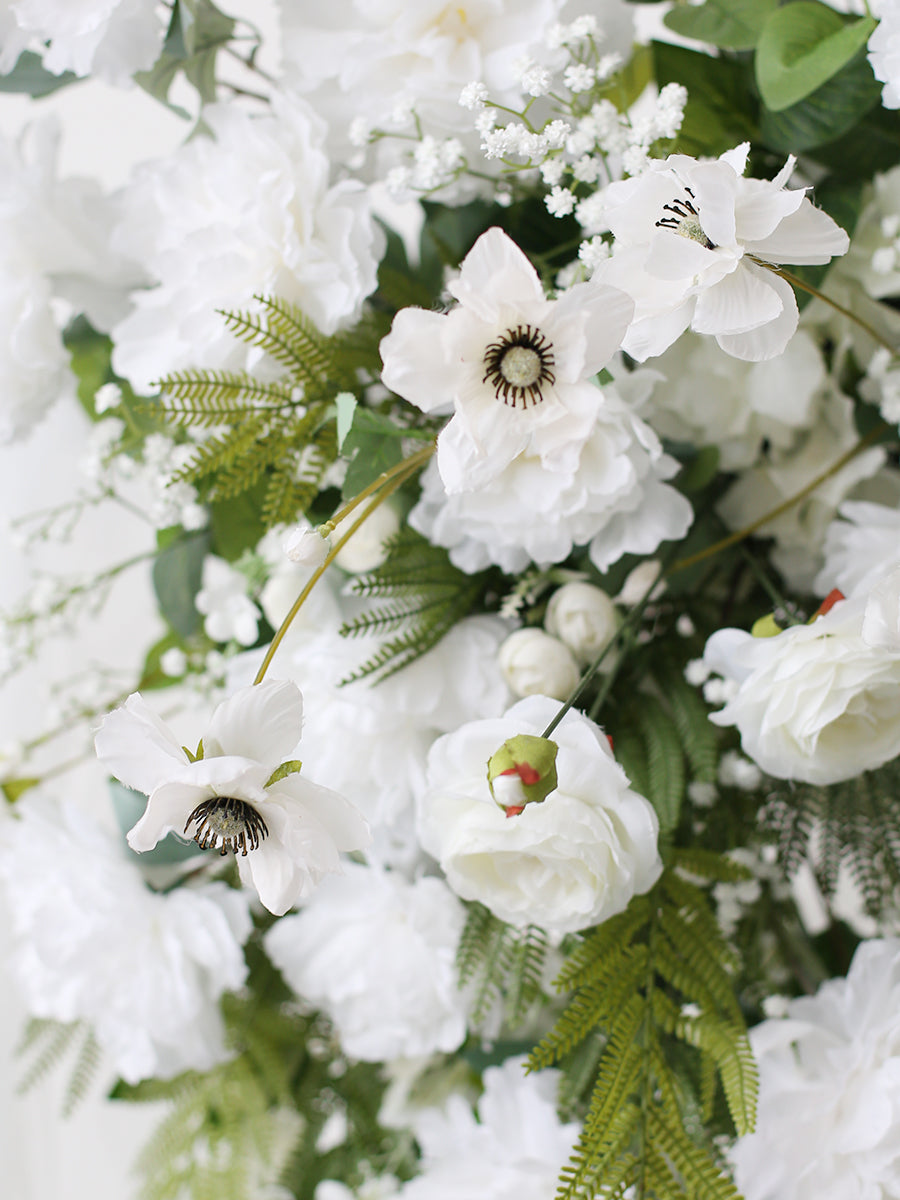 White & Green Hanging Wedding Flowers, White Artificial Flowers, Diy Wedding Flowers