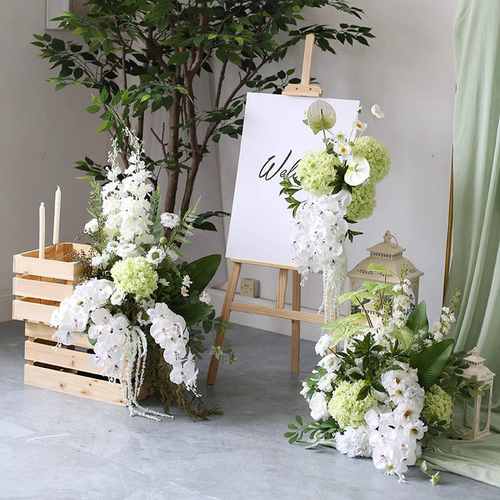 White & Green Wedding Style, White Artificial Flowers, Diy Wedding Flowers