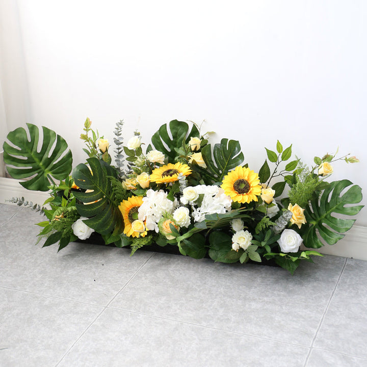 Tropical Wedding Arch Flowers, White Artificial Flowers, Diy Wedding Flowers