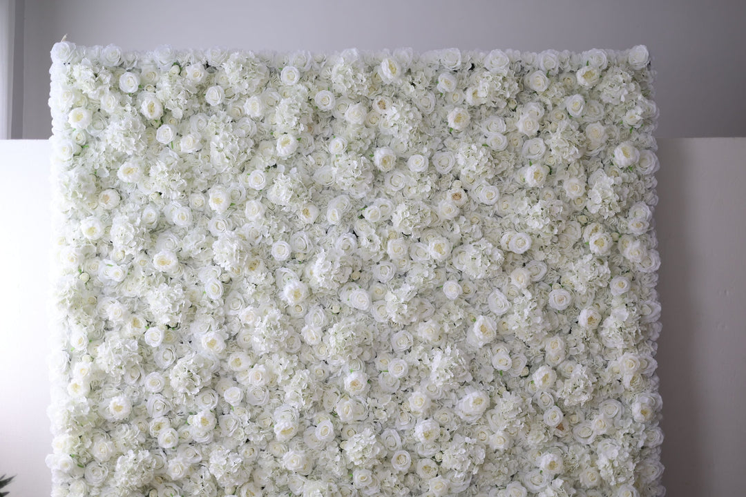 White Roses And Hydrangeas And Peonies, Artificial Flower Wall, Wedding Party Backdrop