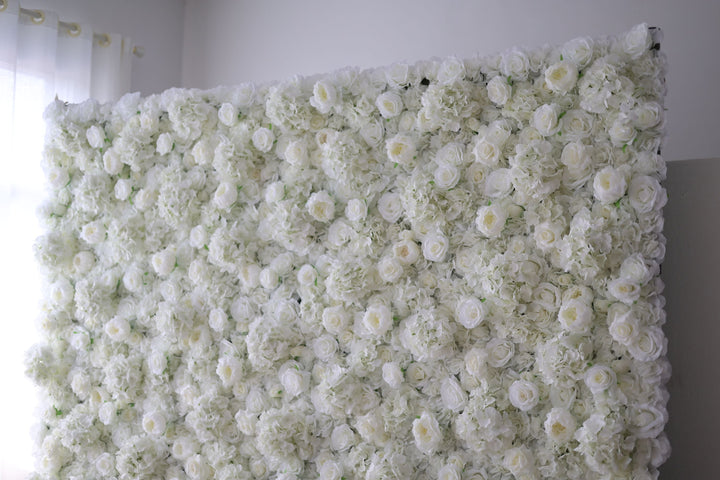 White Roses And Hydrangeas And Peonies, Artificial Flower Wall, Wedding Party Backdrop