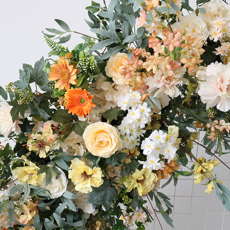 Arch Wedding Decoration Flowers, Yellow Artificial Flowers, Diy Wedding Flowers