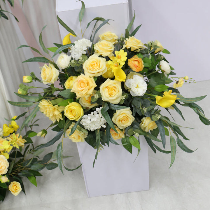 Yellow Wedding Style, Yellow Artificial Flowers, Diy Wedding Flowers
