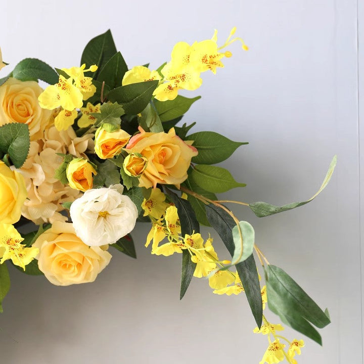 Yellow Wedding Flowers Set, Yellow Artificial Flowers, Diy Wedding Flowers