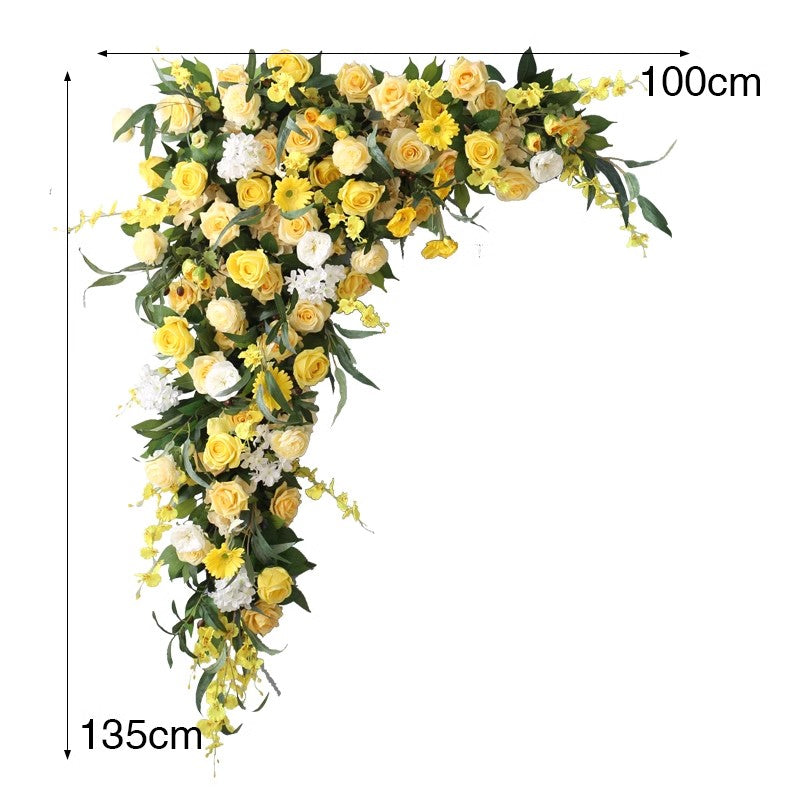 Yellow Wedding Flowers Set, Yellow Artificial Flowers, Diy Wedding Flowers