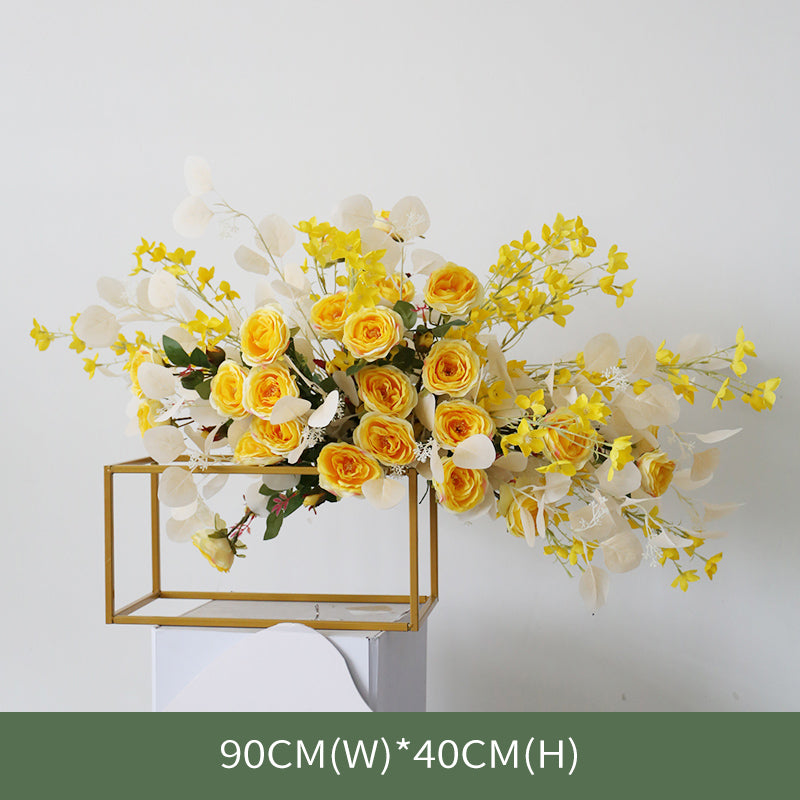 Yellow Rose Wedding Style, Yellow Artificial Flowers, Diy Wedding Flowers