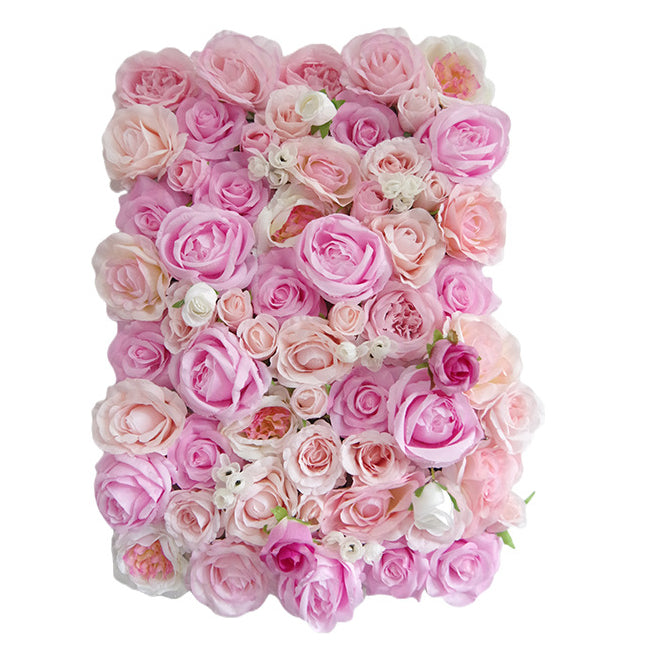 Beige And Blush Pink Roses, Artificial Flower Wall Backdrop