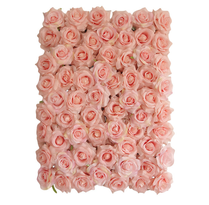 Blush Pink Roses, Artificial Flower Wall Backdrop