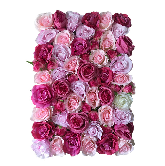 Rose-Red And Pink Roses, Artificial Flower Wall Backdrop